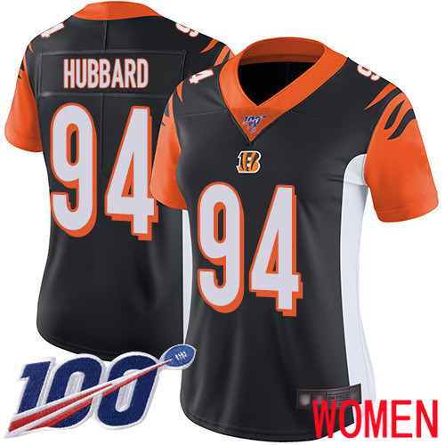 Cincinnati Bengals Limited Black Women Sam Hubbard Home Jersey NFL Footballl 94 100th Season Vapor Untouchable